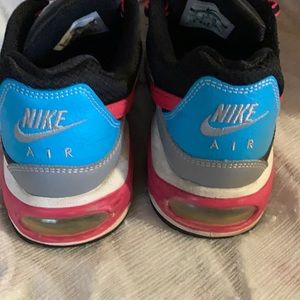 Nike AirMax black with pink, turquoise and gray
